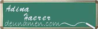 Adina Haerer Visitenkarte